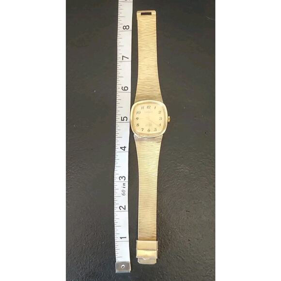 Vintage Dufonte Lucien Piccard Watch 17 Jewels Wind Up Mechanical With Mesh Band - Picture 9 of 9